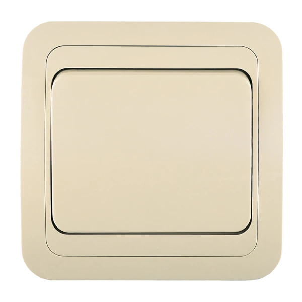 Выключатель Makel Mimoza 1-клав.10A пластик кремовый 25001 (1/12)