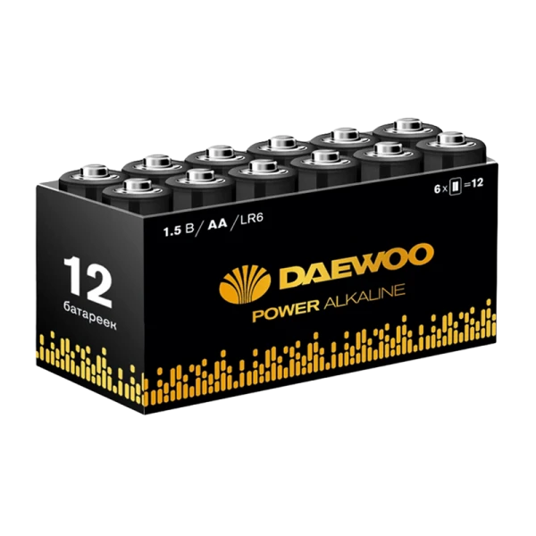 Батарейка Daewoo Power LR6 AA BOX12 Alkaline 1.5V (12/72/576)