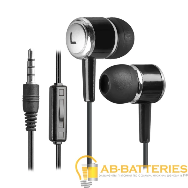 Наушники внутриканальные Defender 427 Pulse с микр. черный (1/160)
