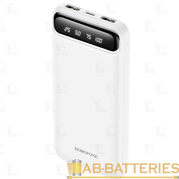 Внешний аккумулятор Borofone BJ14 10000mAh 2.0A 2USB/Type-C белый (1/37)