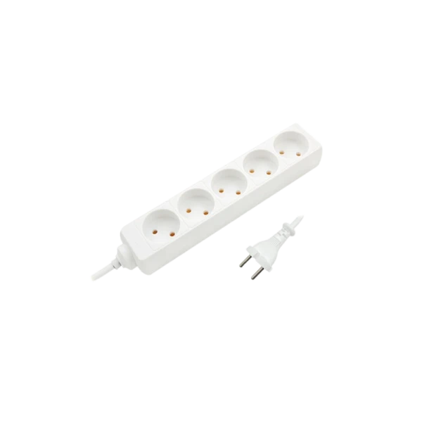 Удлинитель Старт S 5р.Б/З 10A 5.0м с выкл. 2x0.75мм² белый