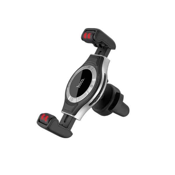 Держатель автомобильный HOCO S1 Lite в воздуховод серебряный (1/54)
