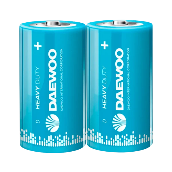 Батарейка Daewoo R20 D Shrink 2 Heavy Duty 1.5V (2/24/288)