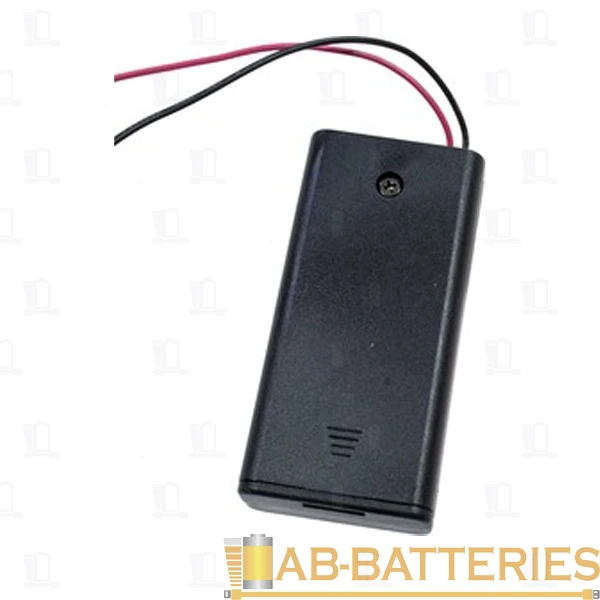 Батареечный отсек AA на 1 батарейку, закрытый с кнопкой