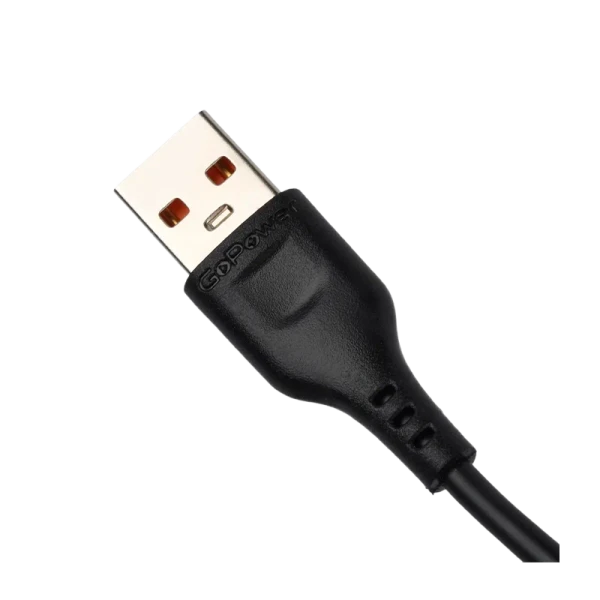 *Кабель GoPower GP01T-2M USB (m)-Type-C (m) 2.0м 2.4A черный (1/200/800) 