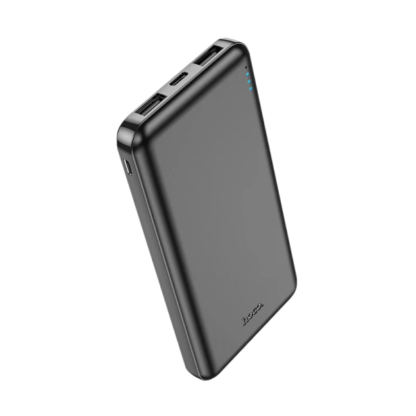 Внешний аккумулятор HOCO J100 10000mAh 2.1A 2USB/Type-C черный (1/66)