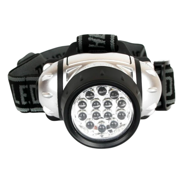 Фонарь налобный Ultraflash LED5352 1.2W 14LED от батареек 4 режима черный (1/5/100)