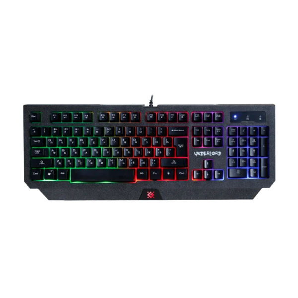 Клавиатура проводная Defender GK-340L Underlord игровая USB 1.5м черный (1/20)