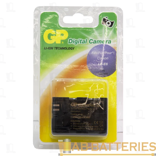 Аккумулятор для цифровой камеры GP DCA020 (Canon LP-E6) 7.4V 1400mAh