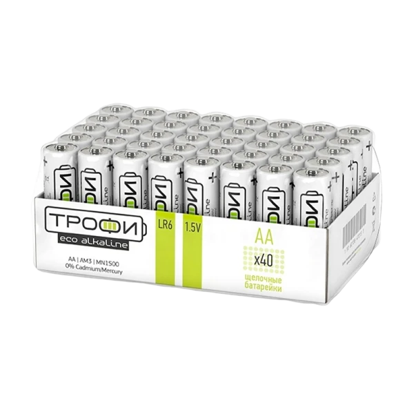 Батарейка Трофи Eco LR6 AA bulk Alkaline 1.5V (40/720/17280)