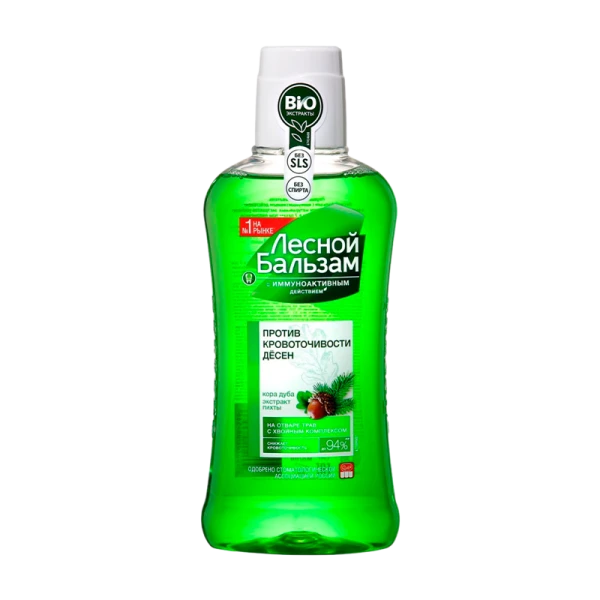 Ополаскиватель Лесной Бальзам От кровоточивости десен (с корой дуба и экст. пихты) 400мл (1/12)
