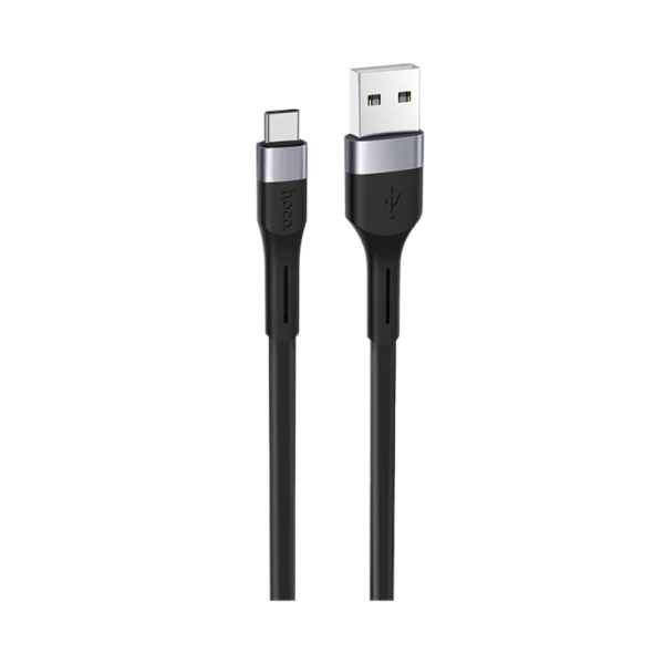 Кабель HOCO X34 USB (m)-Type-C (m) 1.0м 2.4A силикон черный (1/31/310)