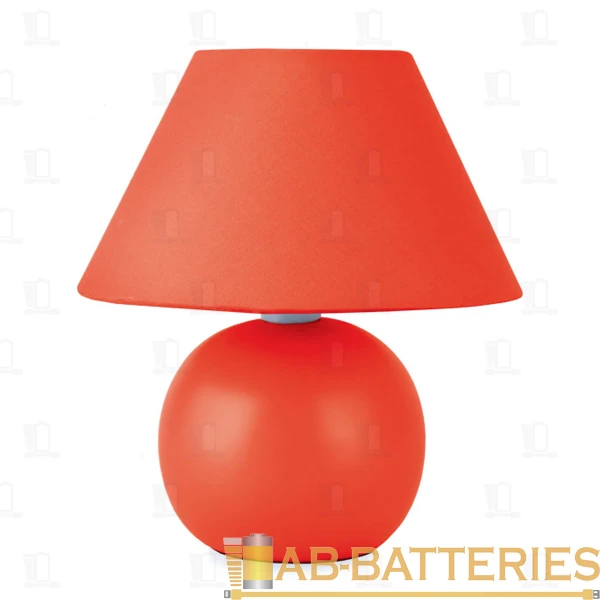 Светильник настольный Camelion KD-408 40W 220V E14 на основании красный (1/6)