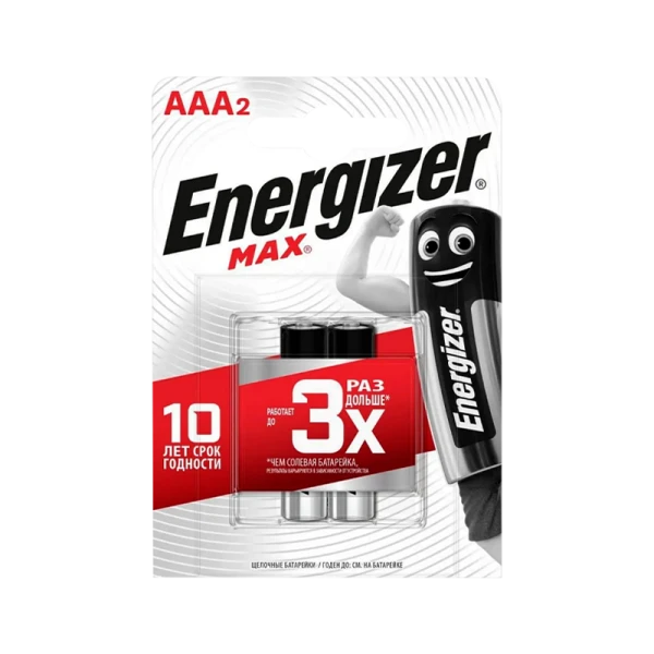 Батарейка Energizer MAX LR03 AAA BL2 Alkaline 1.5V (2/24)
