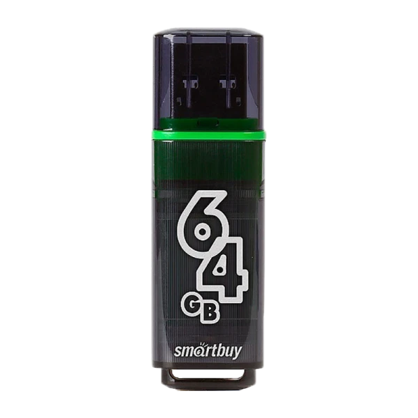 Флеш-накопитель Smartbuy Glossy 64GB USB3.0 пластик серый