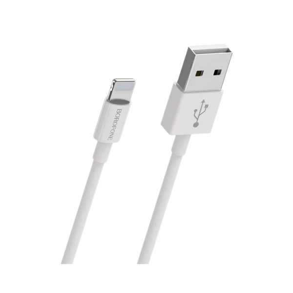 Кабель Borofone BX22 USB (m)-Lightning (m) 1.0м 2.0A ПВХ белый (1/648)