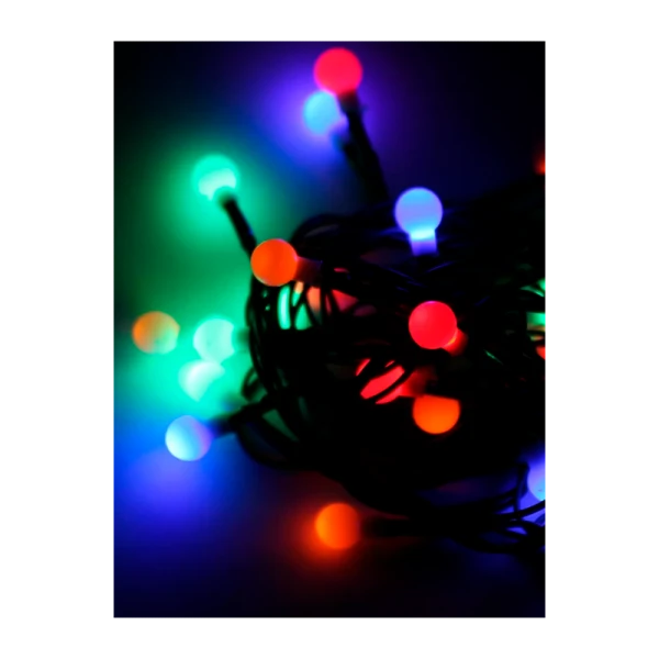 *Гирлянда Космос 30LED 4.4м шарики нить 8 режимов ассорти (1/50) 