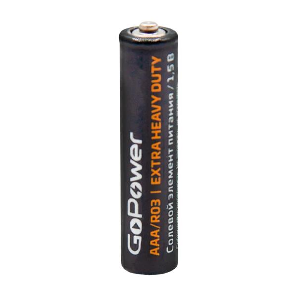 Батарейка GoPower R03 AAA BL4 Heavy Duty 1.5V (4/48/576)