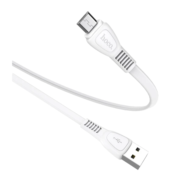 Кабель HOCO X40 USB (m)-microUSB (m) 1.0м 2.4A TPE белый (1/33/330)