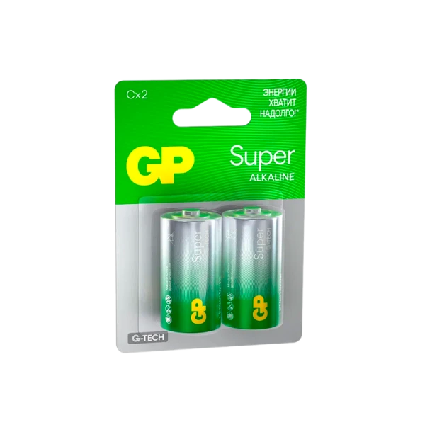 Батарейка GP Super G-Tech LR14 C BL2 Alkaline 1.5V (2/20/160)