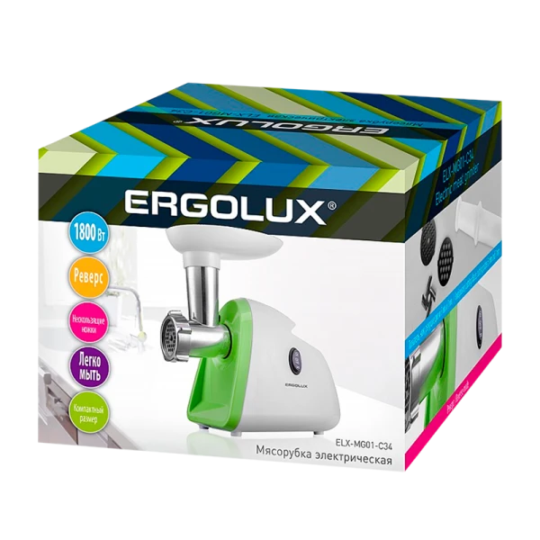 Электрическая мясорубка Ergolux ELX-MG01-C34