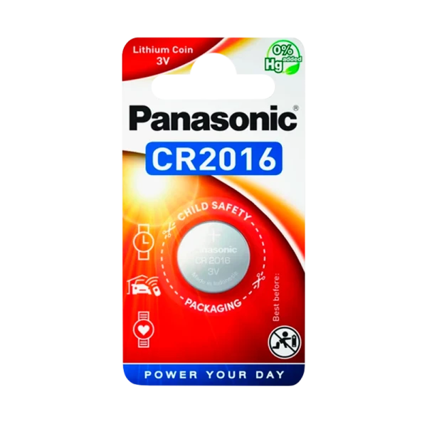 Батарейка Panasonic Power Cells CR2016 BL1 Lithium 3V (1/12)