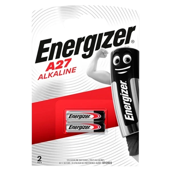 Батарейка Energizer LR27/A27/MN27 BL2 Alkaline 12V (2/20/160)