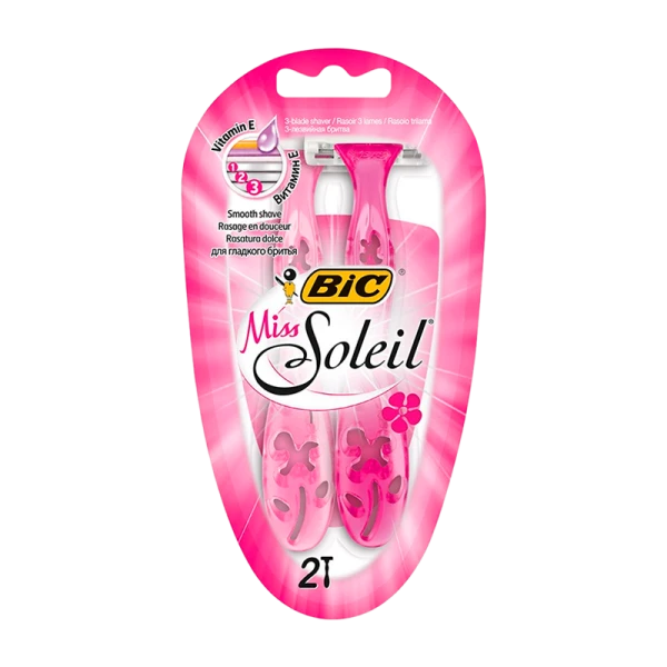 Бритва BIC Soleil Miss Pink 3 лезвия пластиковая ручка 2шт. (1/10)