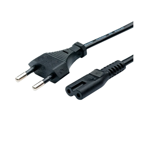 Кабель питания Atcom AT16348 евровилка-2-pin 3.0м ПВХ черный (1/25/150)