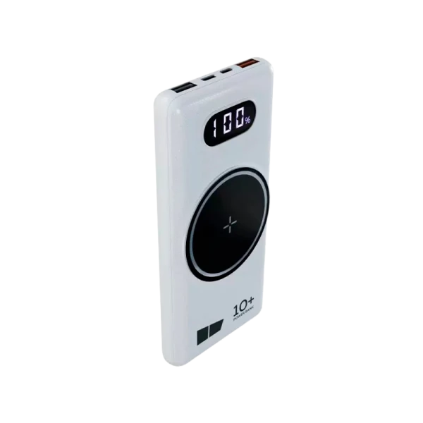 Внешний аккумулятор MORE CHOICE PB70S-10 10000mAh 3.0A 5W 3USB беспроводная зарядка белый