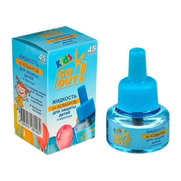 Жидкость от комаров Go Out 45 ночей без запаха, детский (1/24/224)