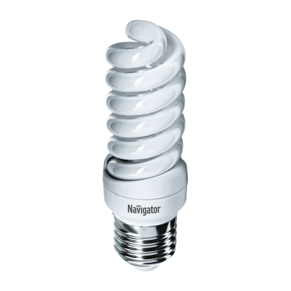 Лампа люминесцентная Navigator SH10 E14 15W 2700К 220-240V спираль (1/12/108)