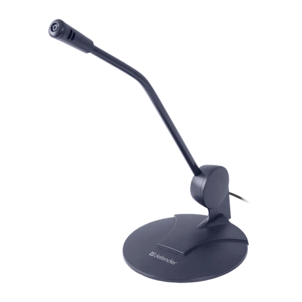 Микрофон Defender MIC-117 конденсаторный 54 дБ 1.8м черный (1/40)