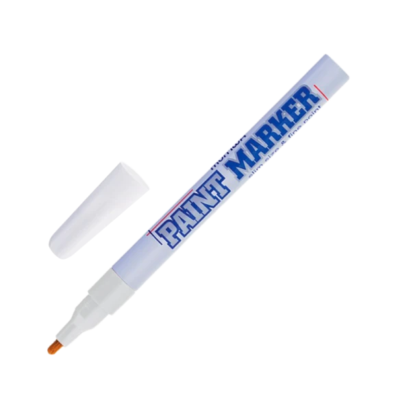 Маркер промышленный MunHwa SLIM SPM-05 2.0мм нитрокраска белый (1/12/576)