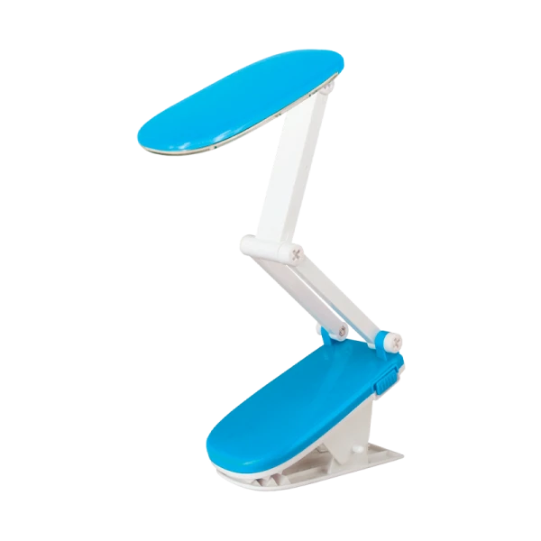 Светильник настольный Ultraflash UF-704 4.8W 230V 24LED прищепка синий