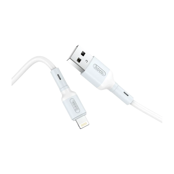 Кабель HOCO X65 USB (m)-Lightning (m) 1.0м 2.4A TPE белый (1/31/310)