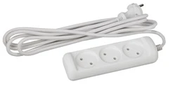 Удлинитель ЭРА U 3р.Б/З 10A 5.0м белый