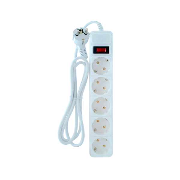 Сетевой фильтр Старт SP 5р.С/З 10A с выкл. 3.0м белый