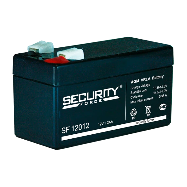 Аккумулятор свинцово-кислотный Security Force SF 12012 12V 1.2Ah (1/20)