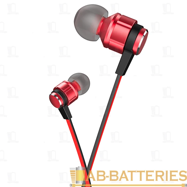 Наушники внутриканальные HOCO M85 с микр. красный (1/16/160)