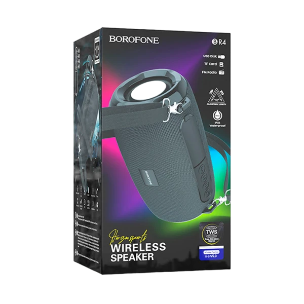Портативная колонка Borofone BR4 bluetooth 5.0 microSD черный (1/50)