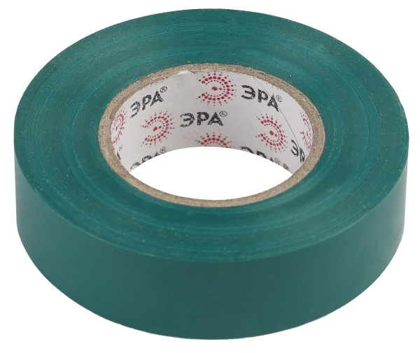 Изолента ЭРА ПВХ 19мм*20м зеленый (1/10)