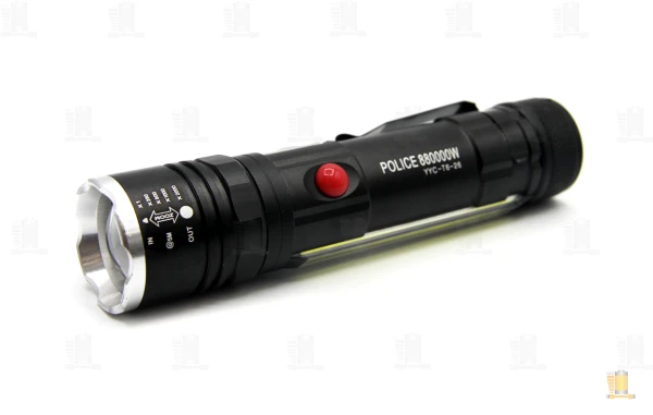 Фонарь туристический Без бренда YYC-T6-26 COB от аккумулятора с магнитным держателем черный