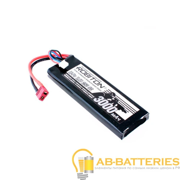 Аккумуляторная сборка ROBITON LP-STB2-3000 Lipo 7.4В 3000мАч (1/25)