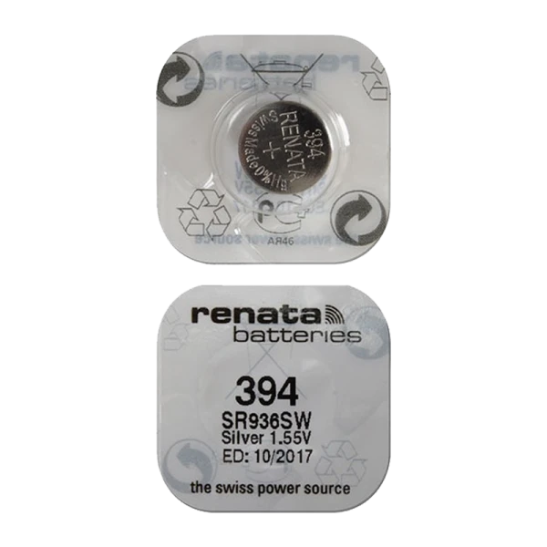 *Батарейка Renata 394 (SR936SW) Silver Oxide 1.55V (10/100) 