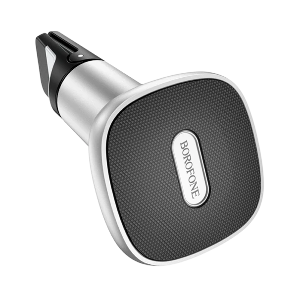 Держатель автомобильный Borofone BH44 в воздуховод магнит черный серебряный (1/120)