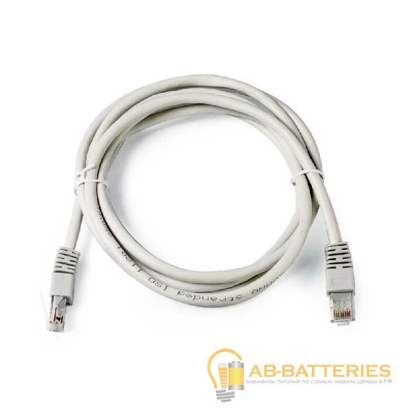 Патч-корд Smartbuy K-0950 RJ-45 (m)-RJ-45 (m) 5.0м кат.5е ПВХ серый (1/100)