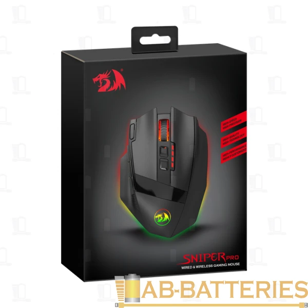 Мышь проводная Redragon Sniper PRO игровая USB черный (1/40)