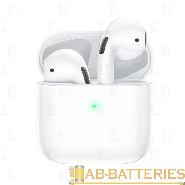 Наушники вставные Borofone BW02 Plus bluetooth 5.0 с микр. белый (1/20/120)