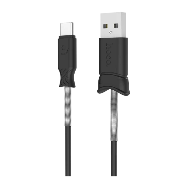 Кабель HOCO X24 USB (m)-Type-C (m) 1.0м 2.4A TPE черный (1/31/310)